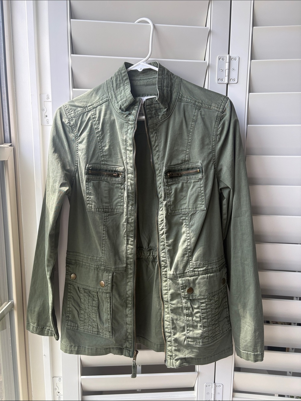 Sonoma Olive Green Casual Jacket